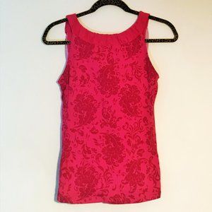 LUCY Activewear Pink Damask Padded Tank